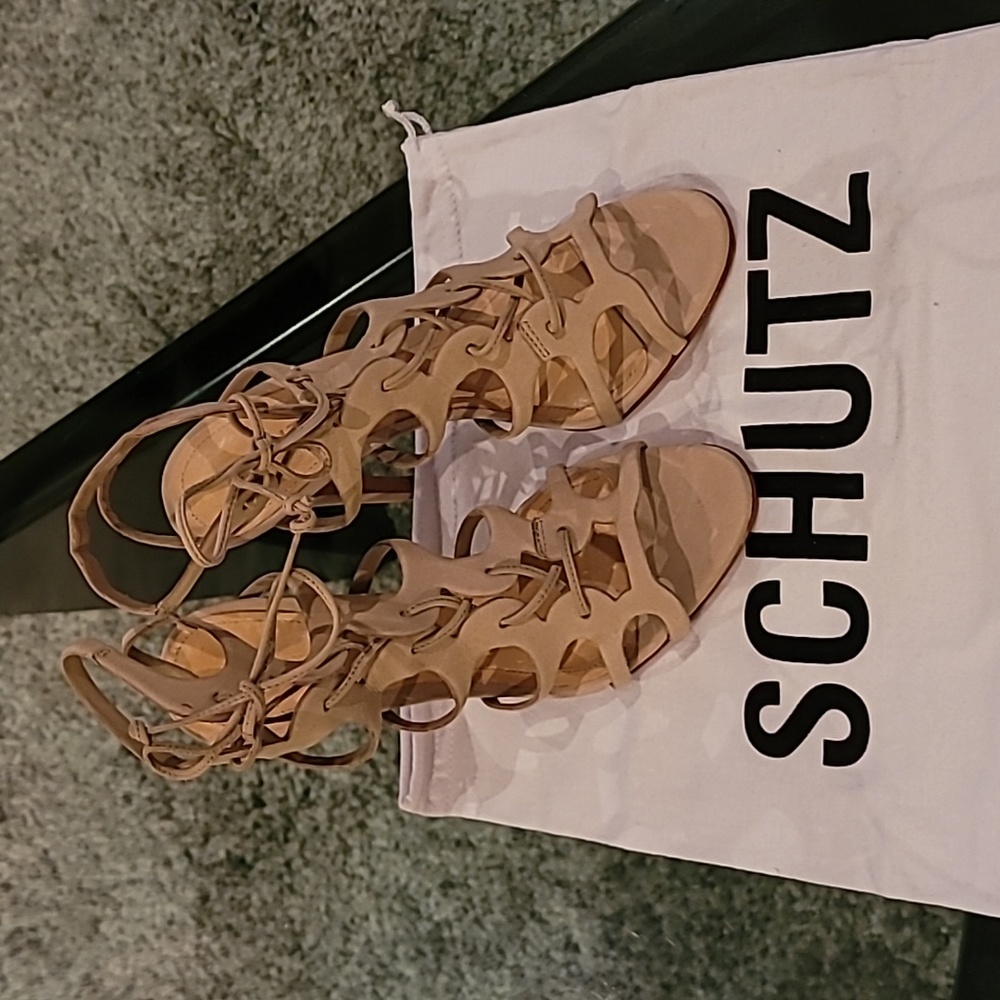 SCHUTZ Laurine oyster heels 7 - Picture 3 of 8